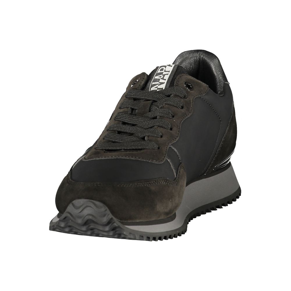 Athletic Sneakers Napapijri men polyester & polyurethane black, signature-print & print featuring a avant-garde Men's Athletic Polyester & Polyurethane Sneakers design with a avant-garde athletic style for a refined finish.