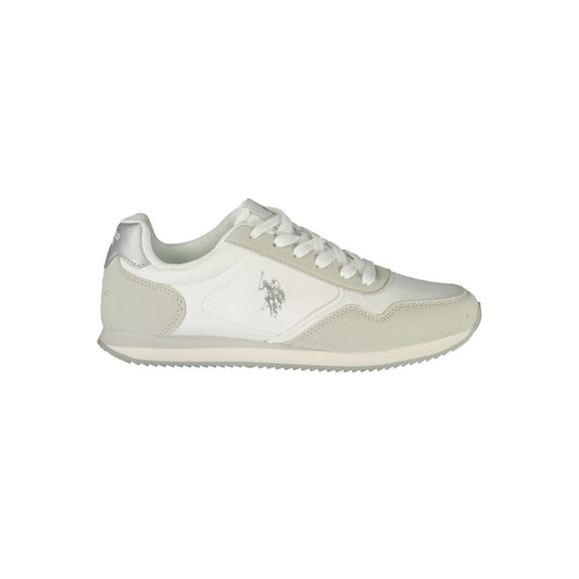U.S. POLO ASSN. Women's Athletic Polyester & Polyurethane Sneakers - Blue Silver White Print