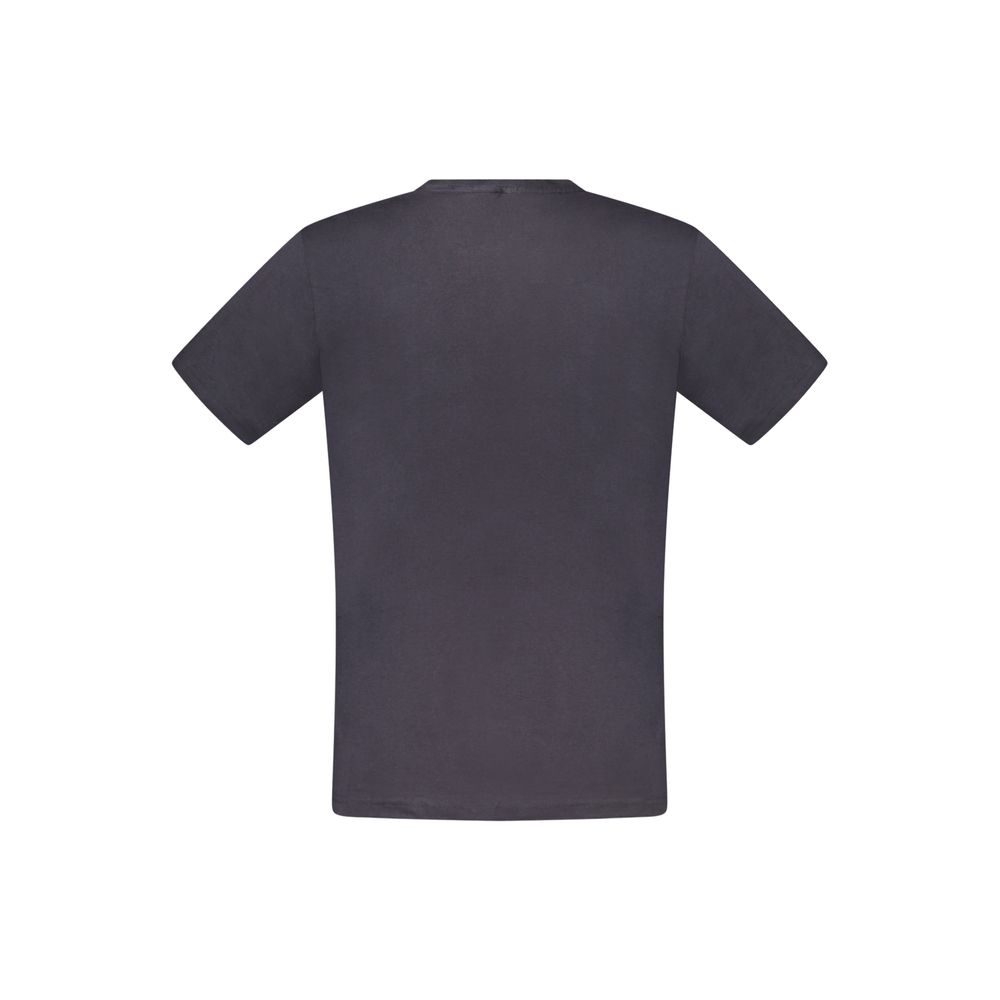 T-Shirt by Rifle for men in cotton blue showcases a chic silhouette, artfully detailed with a chic crew neckline and for a chic finish.