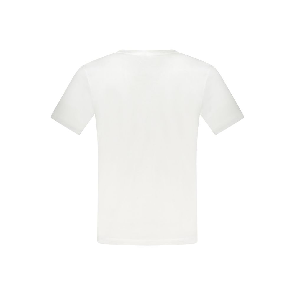 T-Shirt by Rifle for men in cotton blue, white & print features a plush silhouette, showcasing a sophisticated crew neckline and for a truly plush finish.