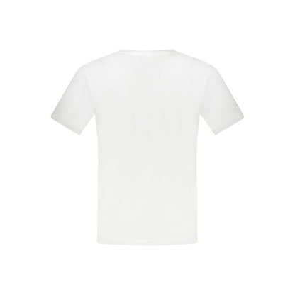 T-Shirt by Rifle for men in cotton blue, white & print features a plush silhouette, showcasing a sophisticated crew neckline and for a truly plush finish.