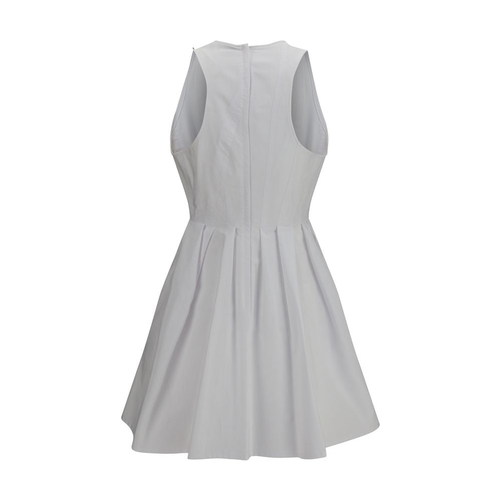 Dress by Max Mara for women in cotton white features an cute silhouette, detailed with a and that elegantly flows into a cute short.