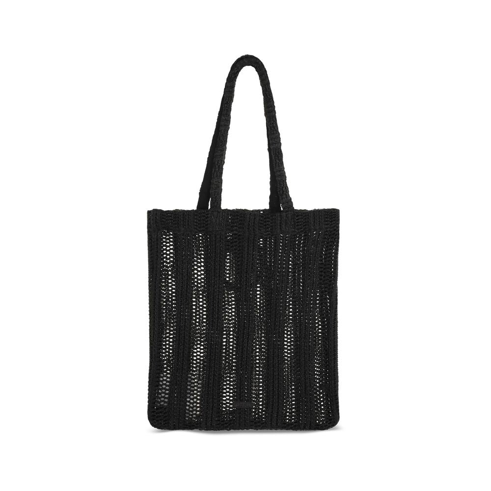 Quilted Shoulder Bag by PINKO for women in raffia black features a effortless sophistication silhouette, secured by a with ample and versatile shoulder-strap & handle for a effortless sophistication finish.