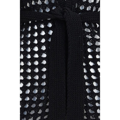 Cardigan by Max Mara Pure for women in wool cotton black features an impeccable silhouette, showcasing a sophisticated and detail for a truly impeccable finish.