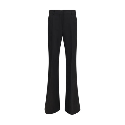 Trousers by Max Mara for women in viscose black features a artisanal silhouette, showcasing a sophisticated flared & regular-fit with a long and for a artisanal finish.