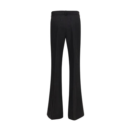 Trousers by Max Mara for women in viscose black features a sculptural silhouette, showcasing a sculptural flared & regular-fit and long with a sophisticated for a sculptural finish.