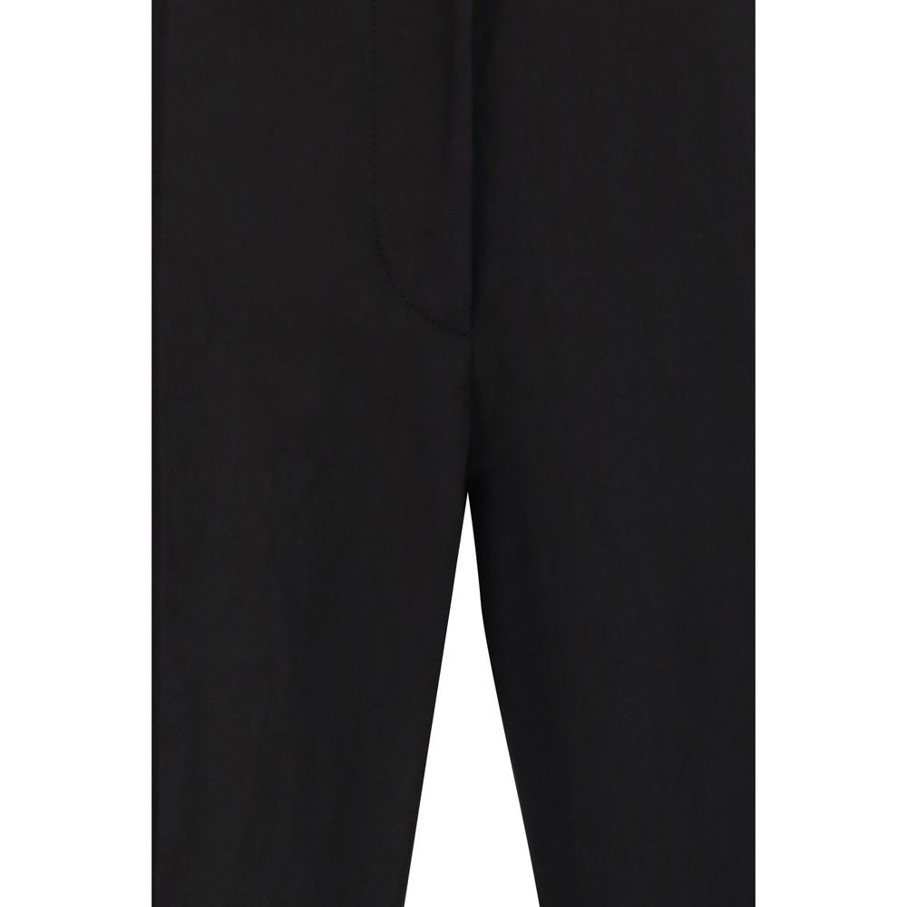 Trousers by Max Mara for women in viscose black features a artisanal silhouette, showcasing a sophisticated flared & regular-fit with a long and for a artisanal finish.