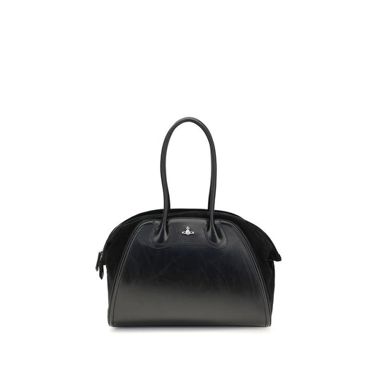 Shoulder Bag by Vivienne Westwood for women in bos taurus calf leather black features a effortless chic silhouette with a secure zipper, ample , and versatile shoulder-strap & handle for a effortless chic finish.