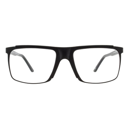 Eyeglasses Frames by Andy Wolf for men in metal black features an refined silhouette, showcasing the refined black coloured frame and sophisticated full-frame frame design.