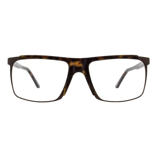 Eyeglasses Frames by Andy Wolf for men in brown features a refined silhouette, showcasing a refined brown coloured frame and full-frame frame design for a sophisticated, premium look.