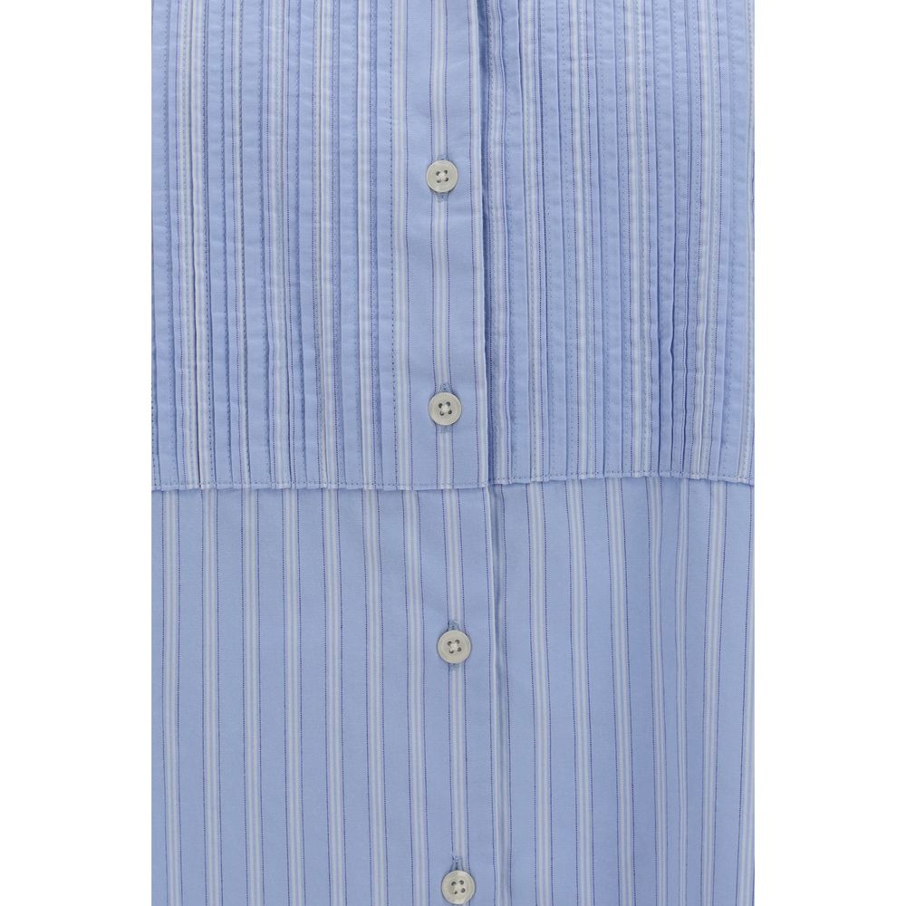 Shirt by SOSUE for women in cotton blue, brown & patterned features an polished silhouette, showcasing a sophisticated and detail for a truly polished finish.