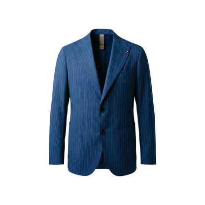 Mulish Blue Polyester Two-Piece Suit