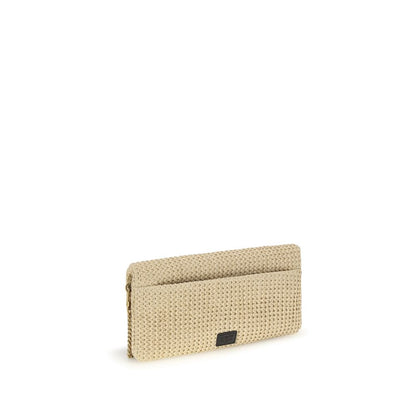 Medium Crossbody Shoulder Bag by PINKO for women in polyester polypropylene suede leather & raffia beige & signature features a distinguished silhouette, showcasing a secure magnetic and distinguished with versatile crossbody-strap, shoulder-strap, adjustable-strap & handle for a distinguished finish.