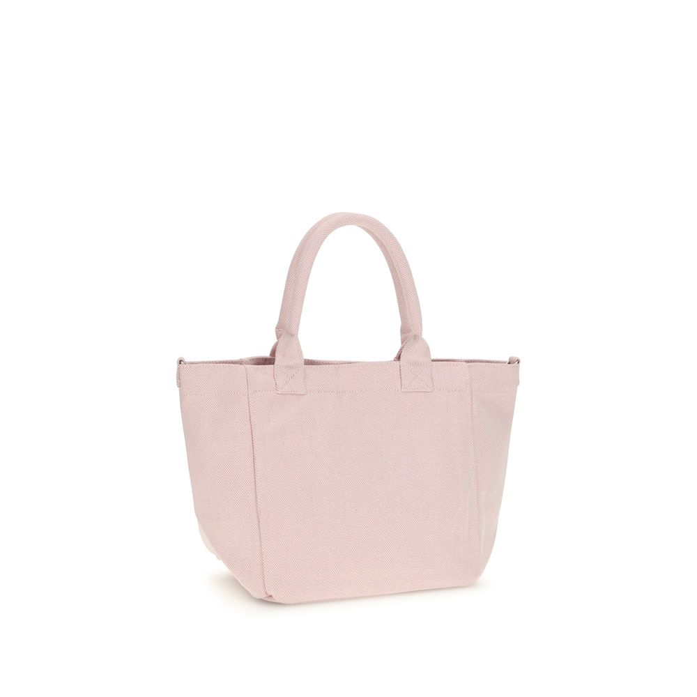 Shopper Shoulder Bag by Ganni for women in polyester beige, multicolor, raspberry & print features a distinguished silhouette, showcasing a secure and distinguished with versatile shoulder-strap, handle & detachable-strap for a distinguished finish.