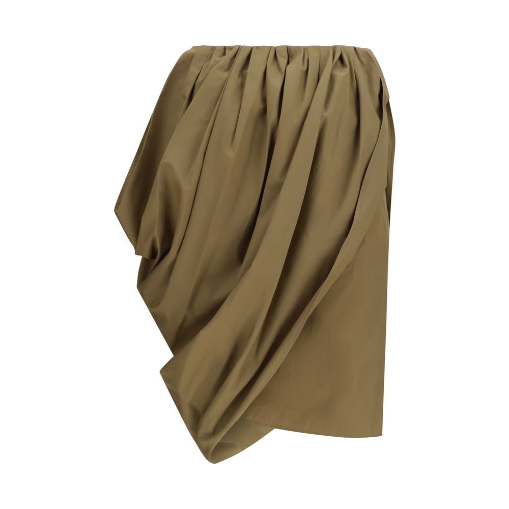 Skirt by Chloé for women in viscose cotton bicolour features a contoured silhouette from the Women's Wrap Viscose Cotton Midi Knee Skirt collection, characterized by its contoured midi knee for a contoured finish.