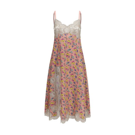 Dress by Dolce & Gabbana for women in polyamide cotton silk viscose multicolor, patterned, floral & print features an sultry silhouette defined by a and sleeveless, falling to an sultry for a sultry look.