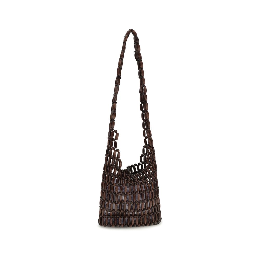 Medium Shoulder Tote Bag by Staud for women in leather brown & natural features a enviable silhouette, showcasing a secure , ample , and enviable shoulder-strap for a enviable finish.