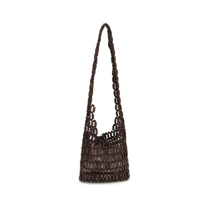 Medium Shoulder Tote Bag by Staud for women in leather brown & natural features a enviable silhouette, showcasing a secure , ample , and enviable shoulder-strap for a enviable finish.