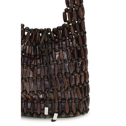 Medium Shoulder Tote Bag by Staud for women in leather brown & natural features a effortless chic silhouette with a secure , ample , and versatile shoulder-strap for a effortless chic finish.
