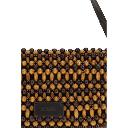 Compact Shoulder Bag by Staud for women in leather brown & natural features a effortless sophistication silhouette, secured by a zipper with ample and versatile shoulder-strap & detachable-strap for a effortless sophistication finish.