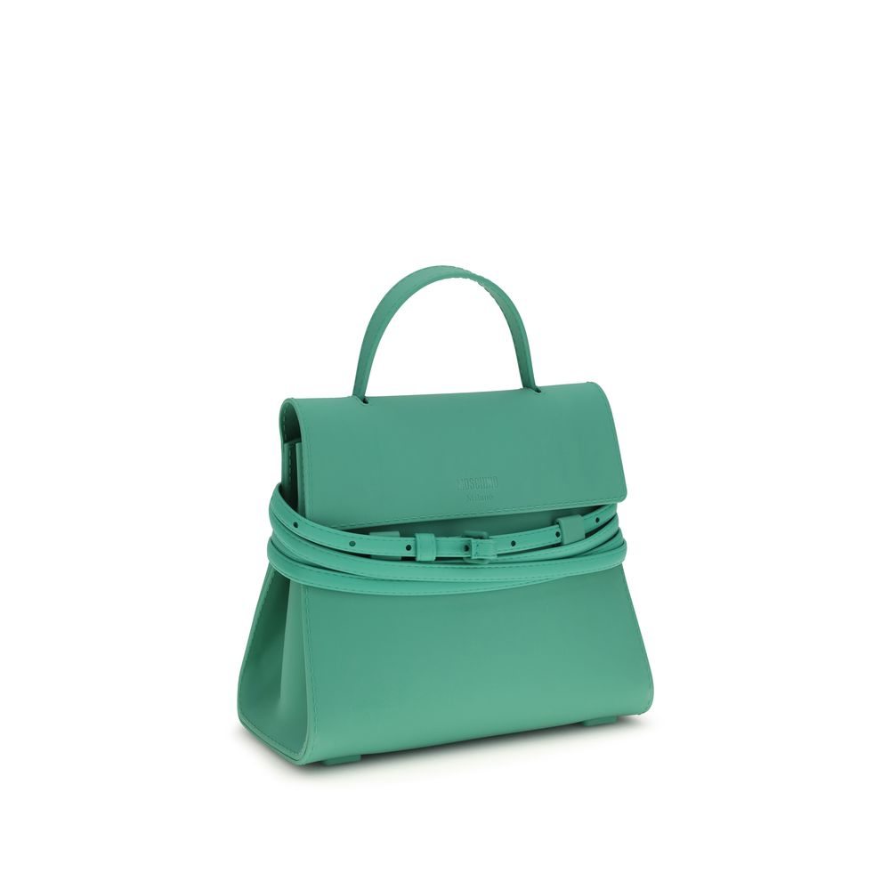 This Small Shoulder Handbag by Moschino for women in silicone and bicolour presents a sculptural silhouette featuring a secure magnetic, ample , and versatile shoulder-strap, handle & adjustable-strap for a sculptural finish.