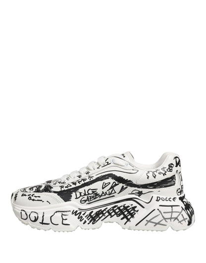 Dolce & Gabbana Women's Low Top Calfskin Leather Sneakers - White