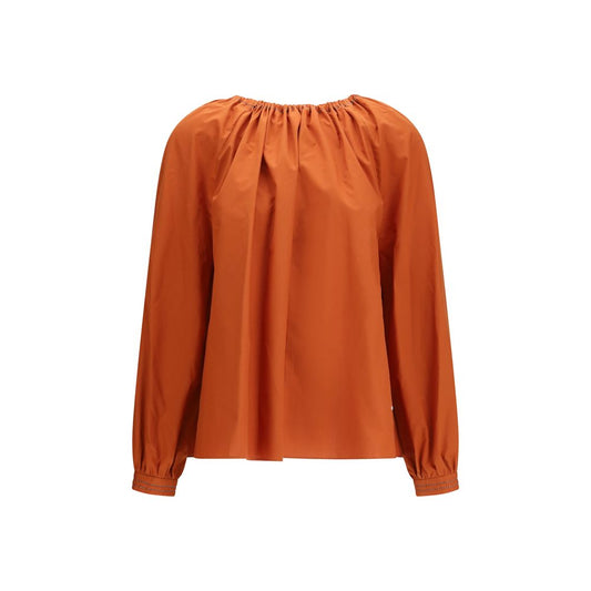 Blouse by Marni for women in cotton orange showcases a sublime silhouette, artfully detailed with a sublime and long-sleeve for a sophisticated, sublime finish.