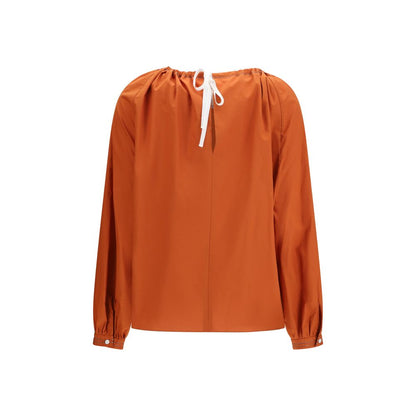 Blouse by Marni for women in cotton orange presents a discerning silhouette, showcasing a sophisticated and for a truly discerning finish.