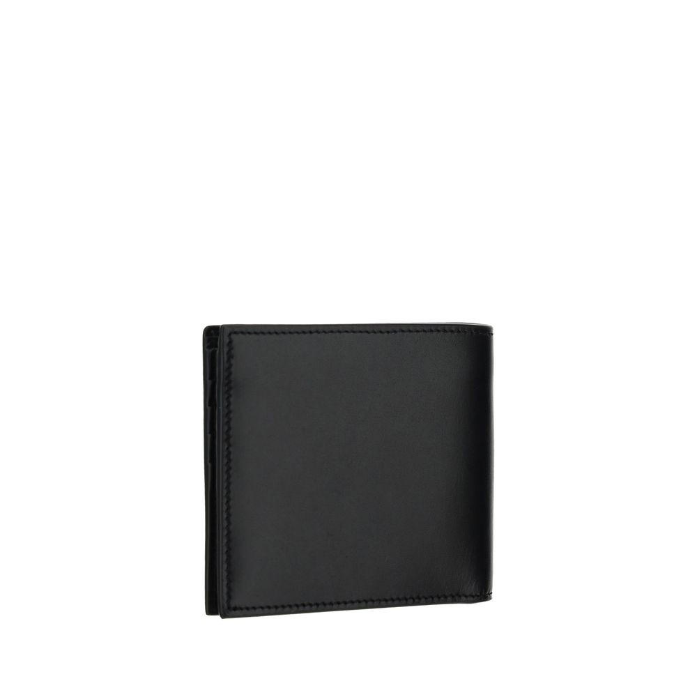 Saint Laurent Bos Taurus Calfskin Leather Cardholder Wallet - Black Monogram