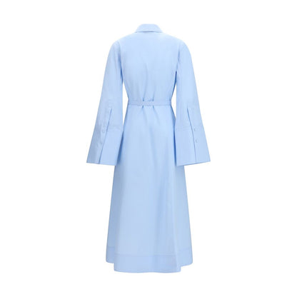 Dress by Gabriela Hearst for women in cotton blue features an cute silhouette, detailed with a and that elegantly flows into a cute maxi long.