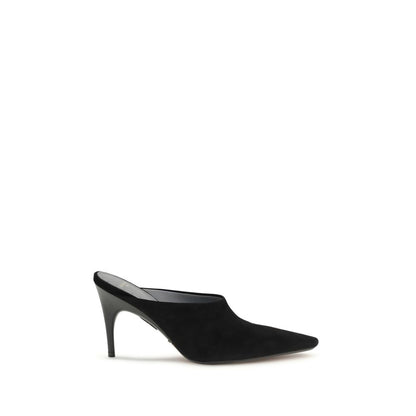 High-Heel Mules Pumps Heels by Balenciaga for women in bos taurus calf suede leather and black showcases a effortlessly elegant silhouette as Women's Bos Taurus Calf Suede Leather High-Heel Mules Pumps Heels, featuring a effortlessly elegant high-heel and a effortlessly elegant pointed toe style for an elegant look.