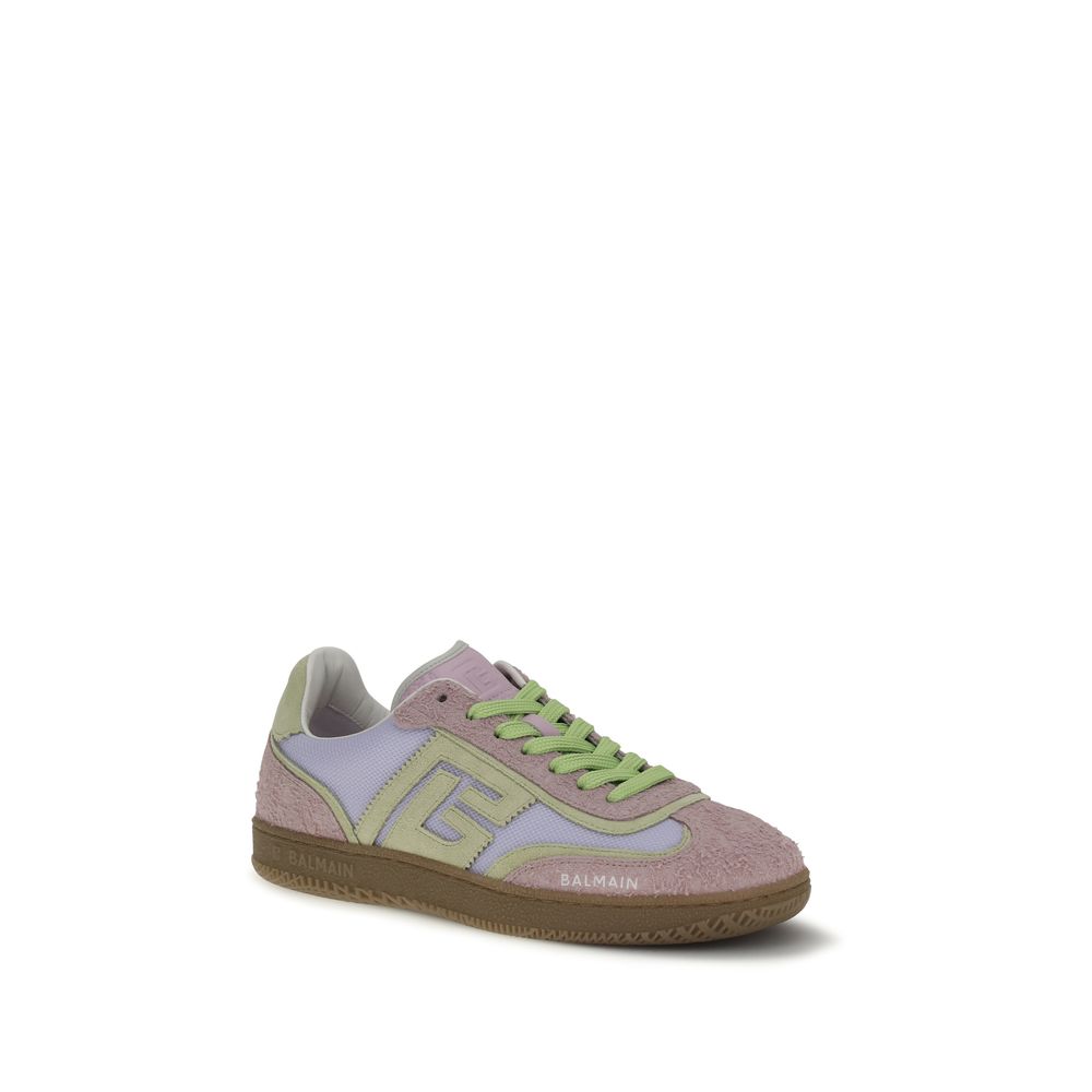 Athletic Sneakers Balmain women bos taurus suede calf leather multicolor, patterned, signature & monogram featuring a avant-garde Women's Athletic Bos Taurus Suede Calf Leather Sneakers design with a avant-garde athletic style for a refined finish.