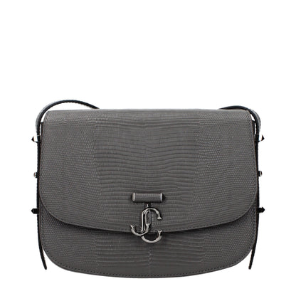 Crossbody Handbag by Jimmy Choo for women in leather gray features an multi-faceted design with a secure , ample , and versatile crossbody-strap & adjustable-strap for a multi-faceted finish.