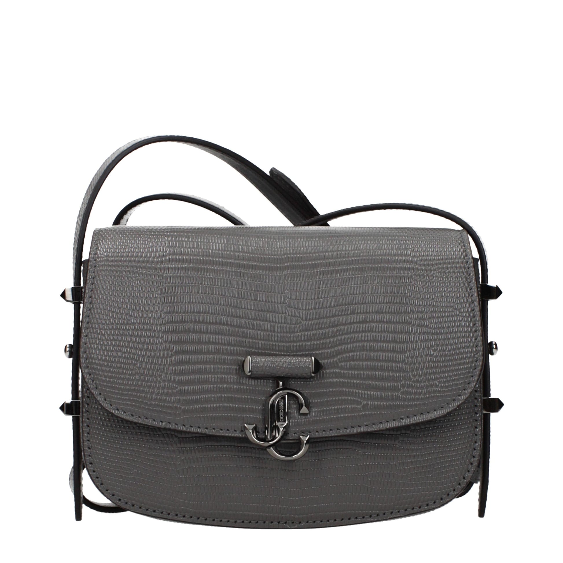 Shoulder Bag by Jimmy Choo for women in leather gray features a effortless chic silhouette with a secure , ample , and versatile shoulder-strap & adjustable-strap for a effortless chic finish.