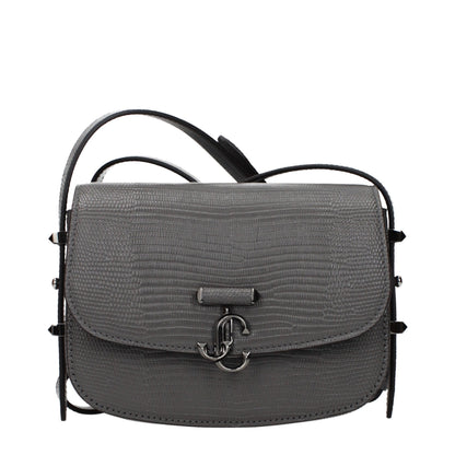 Shoulder Bag by Jimmy Choo for women in leather gray features a effortless chic silhouette with a secure , ample , and versatile shoulder-strap & adjustable-strap for a effortless chic finish.