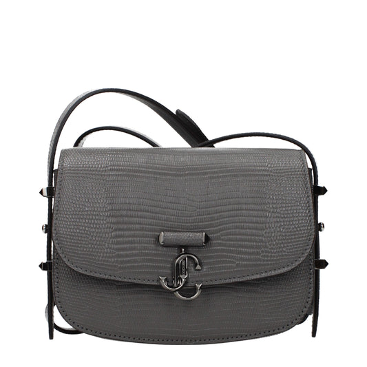 Shoulder Bag by Jimmy Choo for women in leather gray features a effortless chic silhouette with a secure , ample , and versatile shoulder-strap & adjustable-strap for a effortless chic finish.