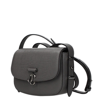 Shoulder Bag by Jimmy Choo for women in leather gray features an effortlessly chic silhouette with a secure , ample , and versatile shoulder-strap & adjustable-strap for effortlessly chic everyday luxury.