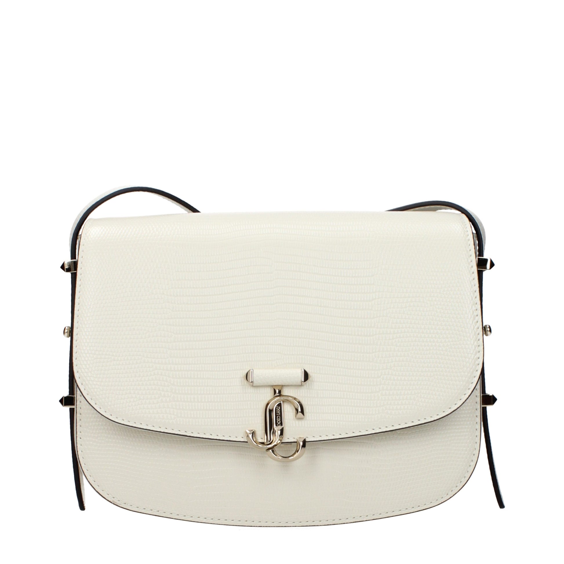 Crossbody Handbag by Jimmy Choo for women in leather blue & white features an versatile silhouette, showcasing a secure and versatile with versatile crossbody-strap & adjustable-strap for a versatile finish.