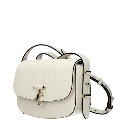 Shoulder Bag by Jimmy Choo for women in leather blue & white presents a statuesque silhouette, showcasing a secure and statuesque with versatile shoulder-strap & adjustable-strap for a sophisticated look.
