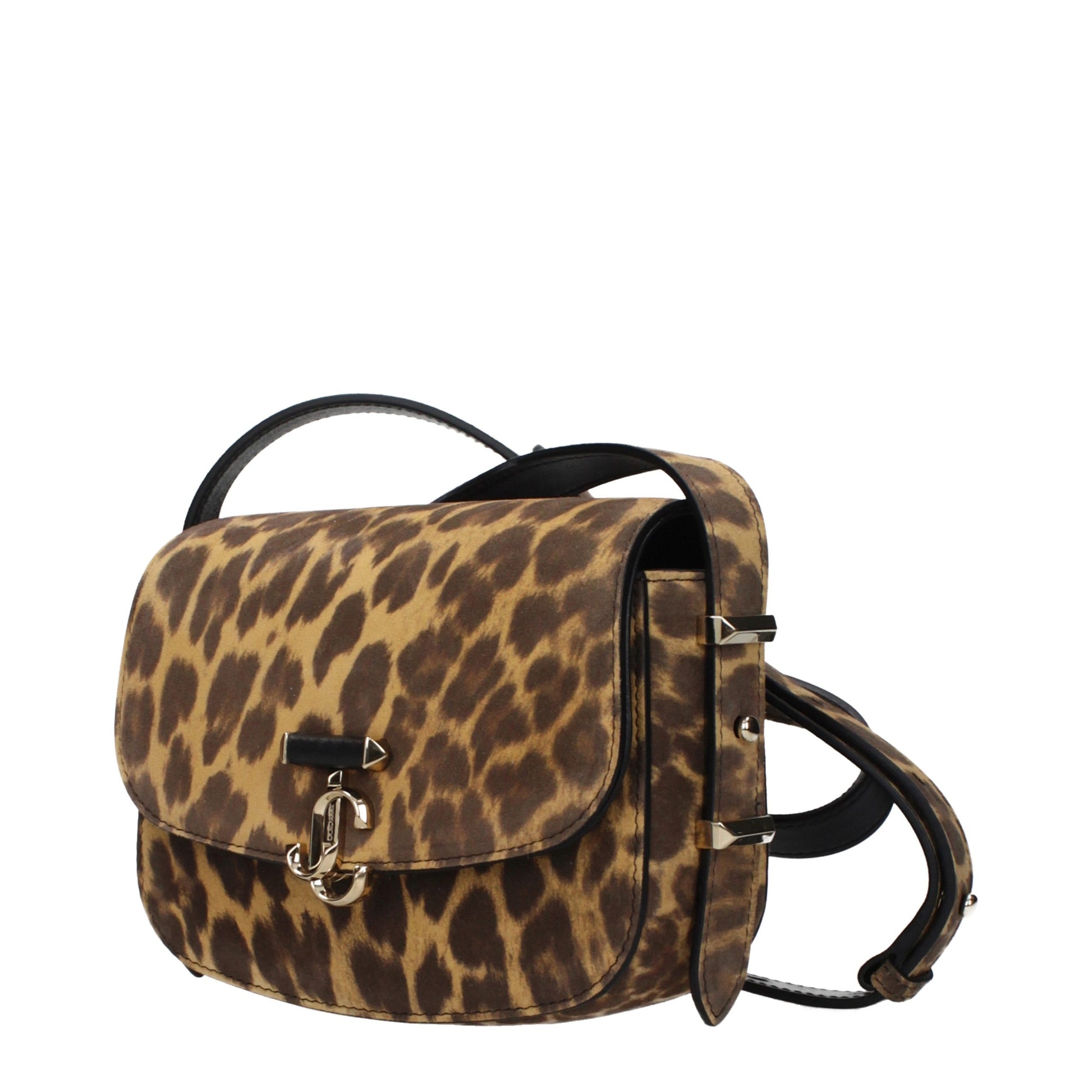 Crossbody Handbag by Jimmy Choo for women in suede leather brown features a versatile chic silhouette, meticulously detailed with a secure , ample , and versatile crossbody-strap & adjustable-strap.