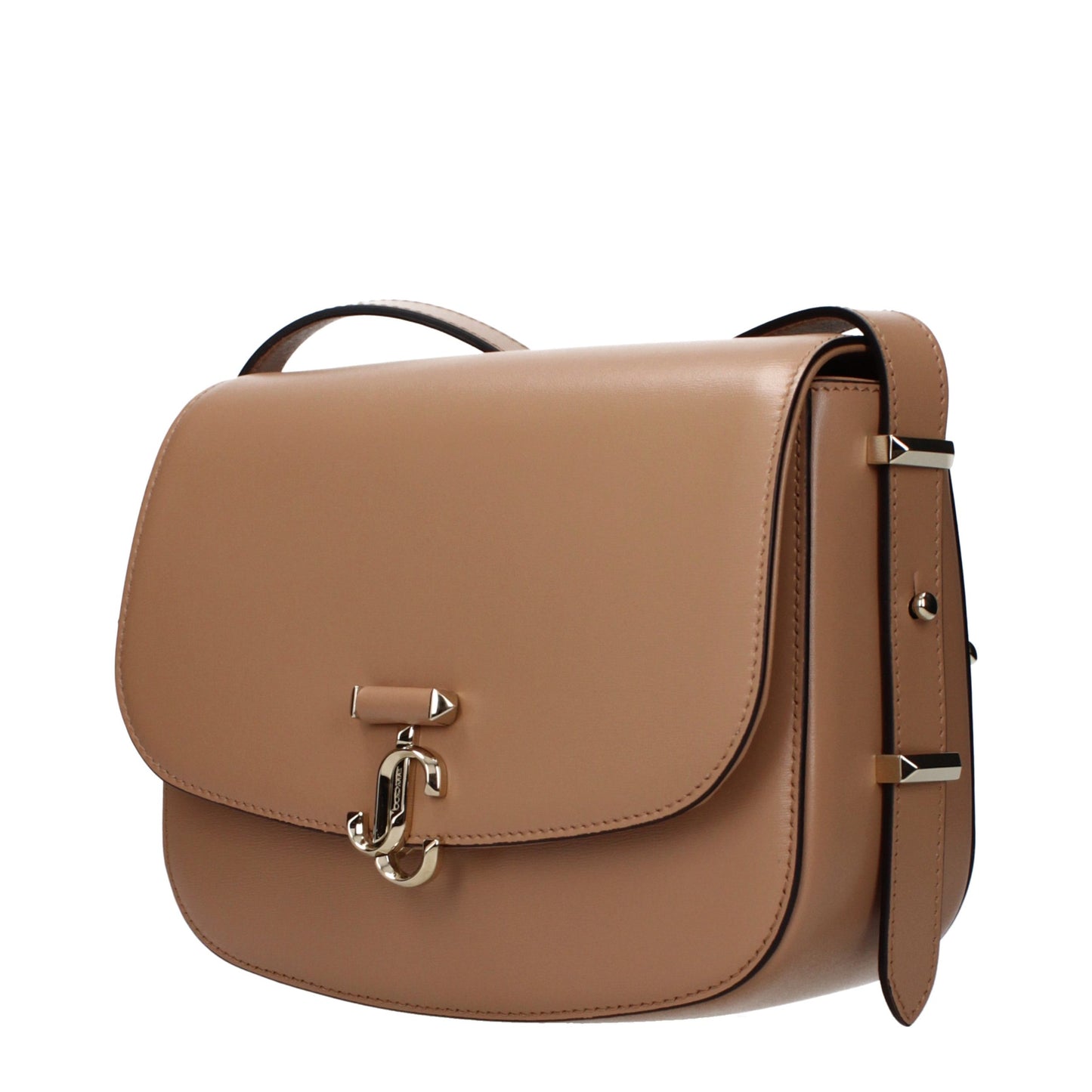 Crossbody Handbag by Jimmy Choo for women in leather brown showcases a versatile sophistication silhouette, featuring a secure , versatile sophistication , and versatile crossbody-strap & adjustable-strap for a versatile sophistication finish.