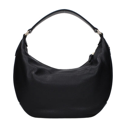 Shoulder Bag by Jimmy Choo for women in leather black features a statuesque silhouette, showcasing a secure and statuesque with versatile shoulder-strap for a statuesque finish.