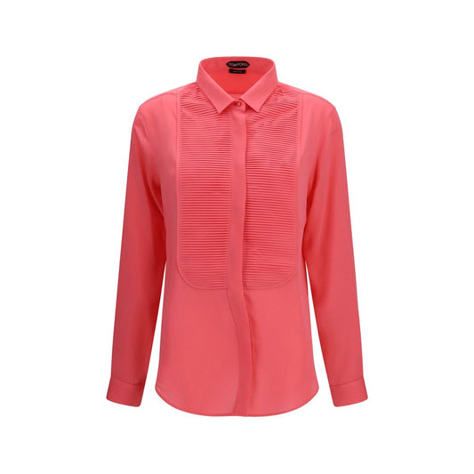 Dress Shirt by Tom Ford for women in silk multicolor showcases a sublime silhouette, artfully detailed with a sublime and long-sleeve for a sophisticated, sublime finish.