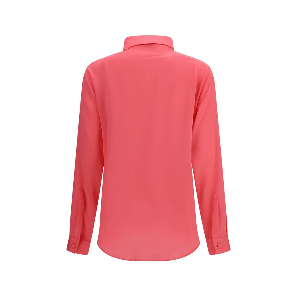 Dress Shirt by Tom Ford for women in silk multicolor showcases a sharp silhouette, elegantly detailed with a sharp and sharp .