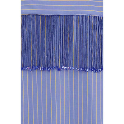 Dress Shirt by The Andamane for women in cotton blue presents a discerning silhouette, showcasing a sophisticated and for a truly discerning finish.