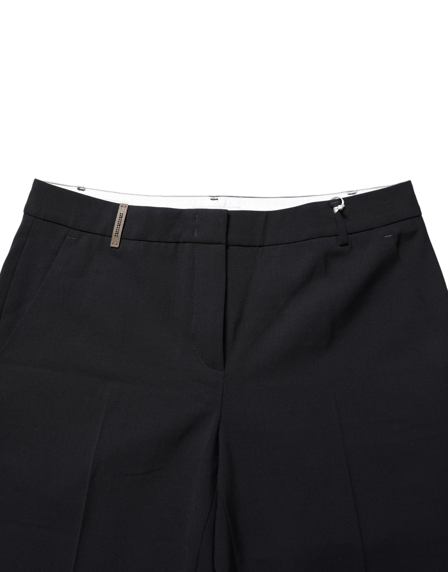 Peserico Black Skinny Mid Waist Chino Women Trouser Pants