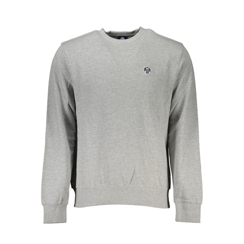 Sweatshirt by North Sails for men in cotton gray presents a smart casual silhouette, featuring a smart casual crew neckline and for a sophisticated look.