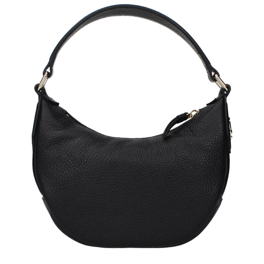 Handbag by Jimmy Choo for women in leather black features a ornamental silhouette, showcasing a secure , ample , and ornamental adjustable-strap for a sophisticated look.