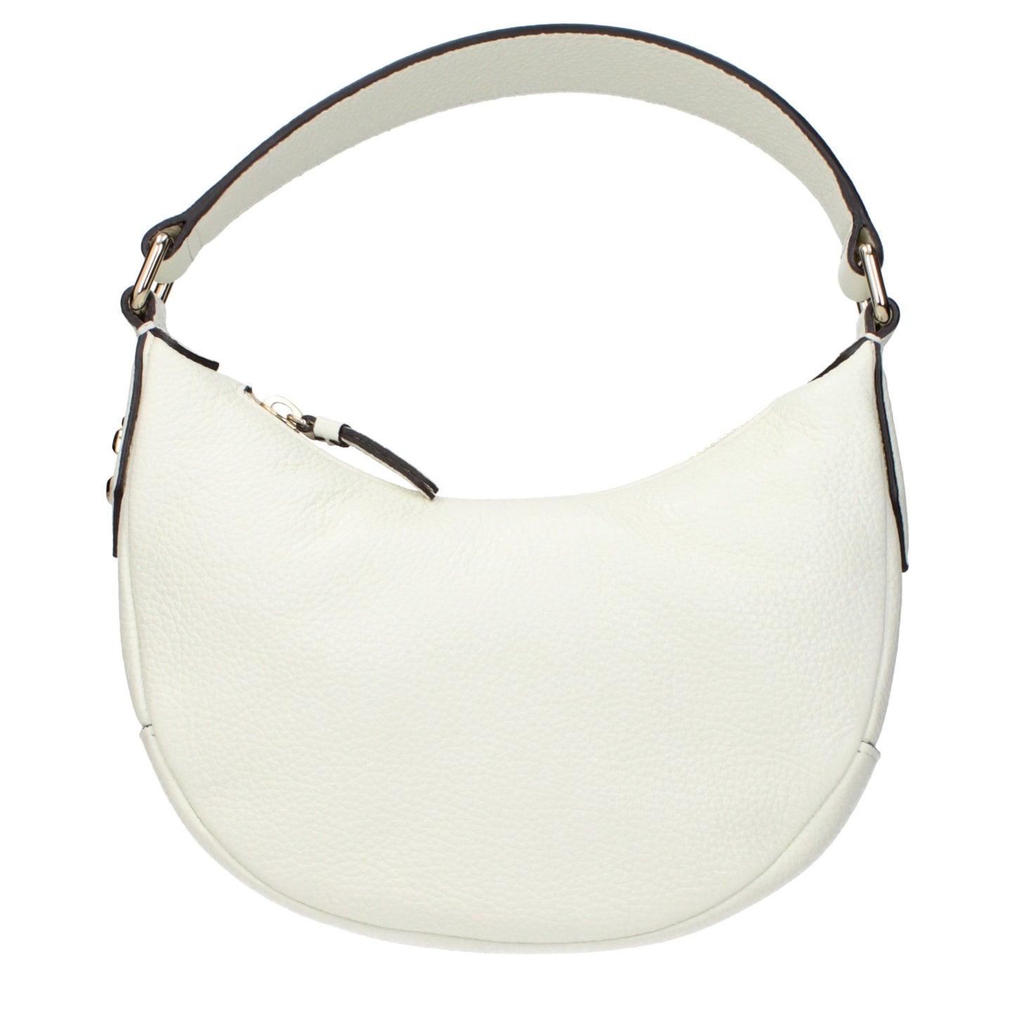 Handbag by Jimmy Choo for women in leather beige features a signature silhouette, showcasing a secure and signature with versatile adjustable-strap for a sophisticated look.