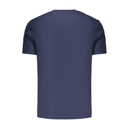 T-Shirt by Ellesse for men in cotton blue showcases a fashionable silhouette, elegantly detailed with a fashionable and for a sophisticated, high-fashion look.